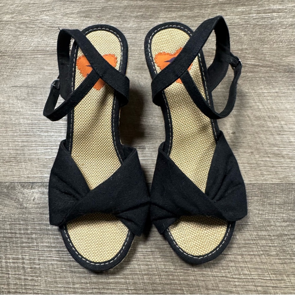Rocket Dog Open Toe Ankle Wrap Wedges Size 9.5